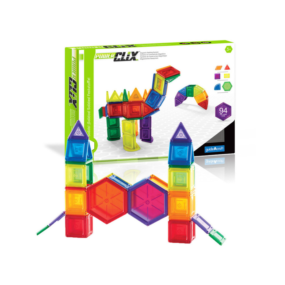 パワークリックス PowerClix マグネットブロック Guidecraft Amazon.com: Guidecraft PowerClix Frames Magnetic Building