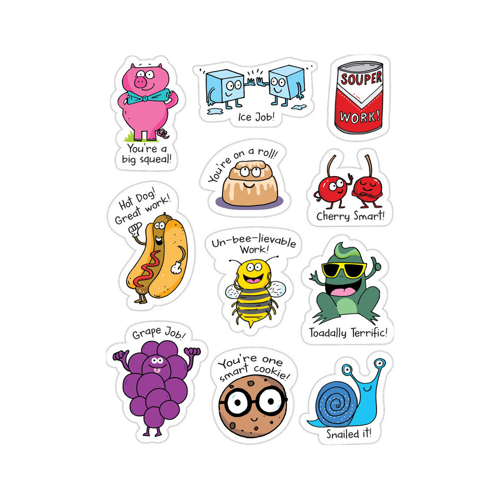 Creative Teaching Press® So Much Pun! Punny Rewards Stickers, image size:1000x1000