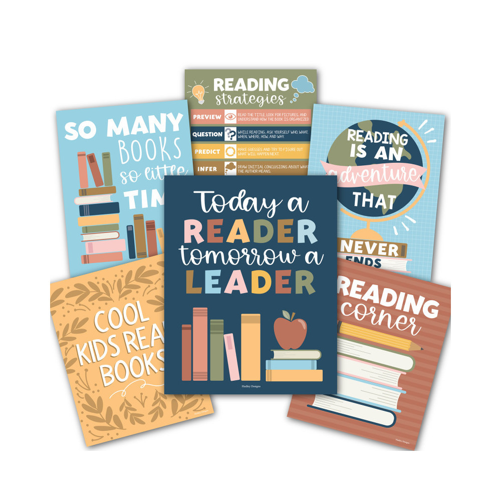Hadley Designs Colorful Pastel Reading Posters For Classroom Librar..., image size:1000x1000