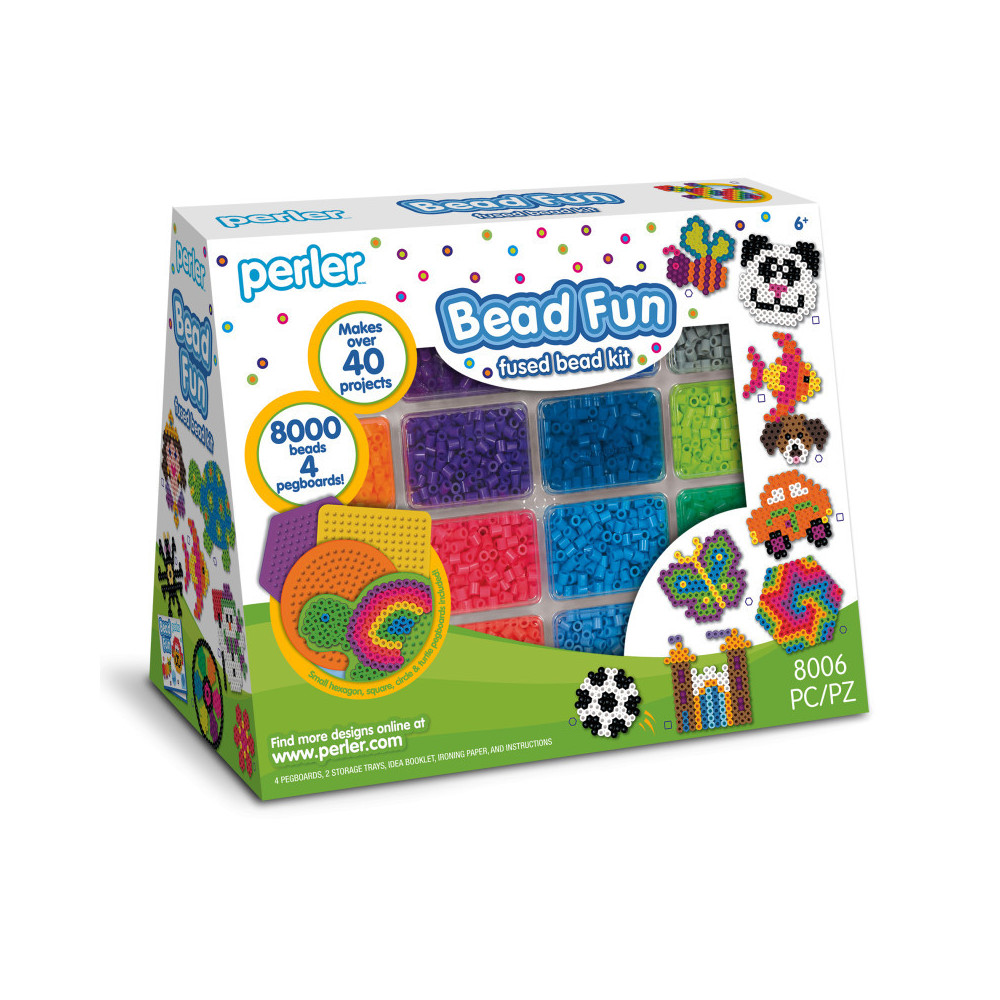 Perler™ Bead Fun Fused Bead Activity Kit & Storage Trays, 8006 Pieces