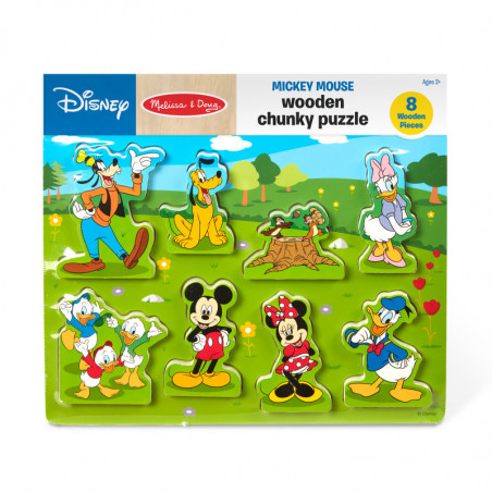 Melissa & Doug Mickey Mouse Wooden Chunky Puzzle LCI7184